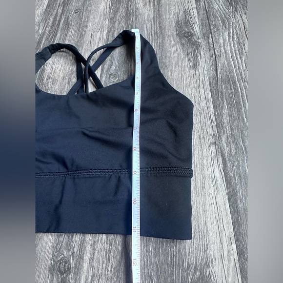 Lululemon Sports Bra SZ 2 Lululemon Energy Medium Support Black Bra - Picture 9 of 12